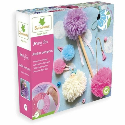 Zestaw Rękodzielniczy Sycomore Atelier Pompons Wełny Zestaw Rękodzielniczy Sycomore Atelier Pompons Wełny