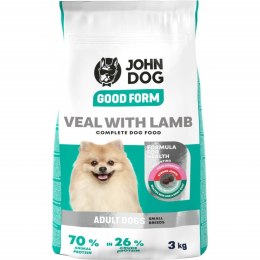 John Dog GOOD FORM Mini Adult cielęcina z jagnięciną 3 kg