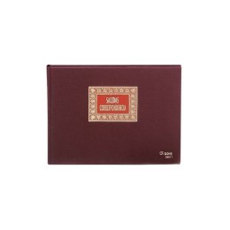 Książka ewidencji korespondencji DOHE 09911 A4 Bordeaux 100 Kartki