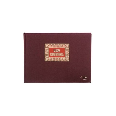 Książka ewidencji korespondencji DOHE 09911 A4 Bordeaux 100 Kartki