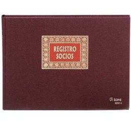 Książka kontroli składek członkowskich DOHE 09914 Bordeaux A4 100 Kartki