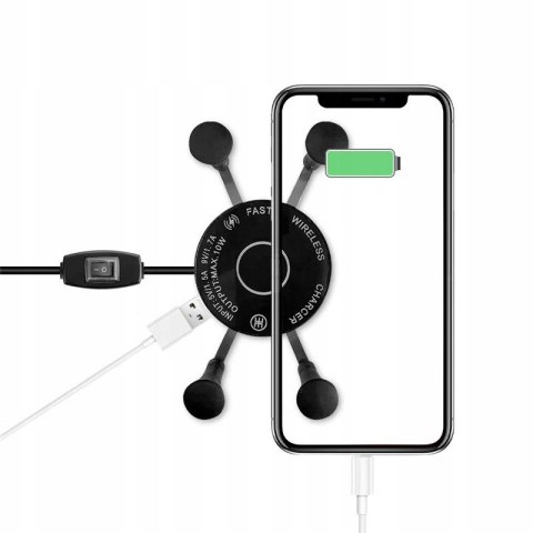 Uchwyt na telefon i ładowarka indukcyjna FreedConn MC7W 10W + USB Uchwyt na telefon i ładowarka indukcyjna FreedConn MC7W 10W + USB