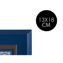 Ramka na Zdjęcia Szkło Niebieski Plastikowy 21 x 26 x 2 cm