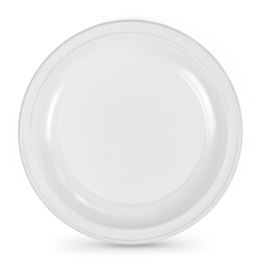 Zestaw talerzy wielokrotnego użytku Algon Okrągły Biały 25 x 25 x 2,5 cm Plastikowy 100 Sztuk