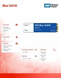 Dysk SSD Blue 1TB SA510 M.2 2280 WDS100T3B0B