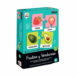 Zabawa Edukacyjna Diset Yo Aprendo Frutas & Verduras układanka puzzle (ES)