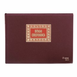 Książka ewidencji korespondencji DOHE 09910 A4 Bordeaux 100 Kartki