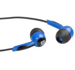 Słuchawki przewodowe, nauszne BASIC 604 Czarno-niebieskie