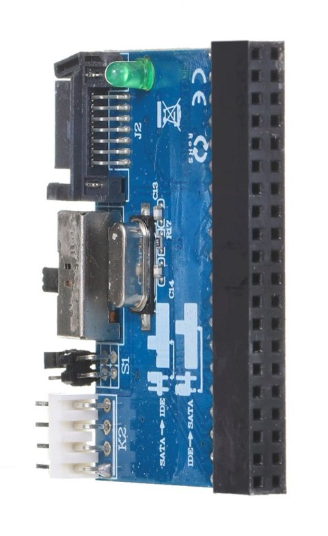 Adapter GEMBIRD SATA-IDE-2 (SATA M - IDE F; 0,30m; kolor czarny) Adapter GEMBIRD SATA-IDE-2 (SATA M - IDE F; 0,30m; kolor czarny)