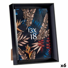 Ramka na Zdjęcia 15,2 x 3,5 x 20,2 cm Czarny Plastikowy Szkło (6 Sztuk)