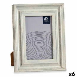 Ramka na Zdjęcia 16,2 x 2 x 21 cm Szkło Srebrzysty Drewno Brązowy Plastikowy (6 Sztuk)