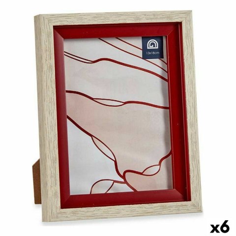 Ramka na Zdjęcia 17 x 2 x 21,8 cm Szkło Czerwony Drewno Brązowy Plastikowy (6 Sztuk) Ramka na Zdjęcia 17 x 2 x 21,8 cm Szkło Czerwony Drewno Brązowy Plastikowy (6 Sztuk)