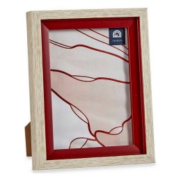 Ramka na Zdjęcia 17 x 2 x 21,8 cm Szkło Czerwony Drewno Brązowy Plastikowy (6 Sztuk)
