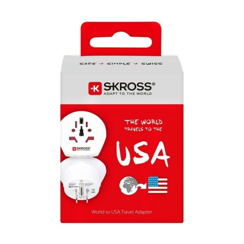 Adapter Elektryczny Skross 1.500221-E Stany Zjednoczone Międzynarodowy Adapter Elektryczny Skross 1.500221-E Stany Zjednoczone Międzynarodowy