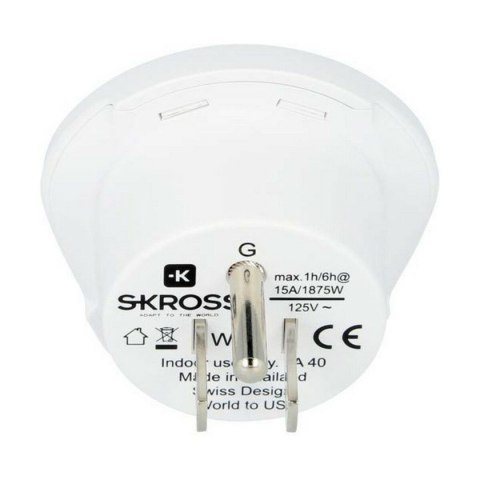 Adapter Elektryczny Skross 1.500221-E Stany Zjednoczone Międzynarodowy Adapter Elektryczny Skross 1.500221-E Stany Zjednoczone Międzynarodowy
