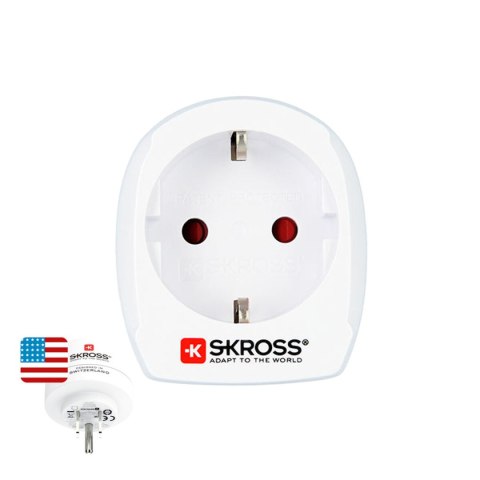 Adapter Elektryczny Skross 1500203-E Europejski Stany Zjednoczone Adapter Elektryczny Skross 1500203-E Europejski Stany Zjednoczone