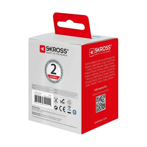 Adapter Elektryczny Skross 1500211-E Europejski Międzynarodowy Adapter Elektryczny Skross 1500211-E Europejski Międzynarodowy