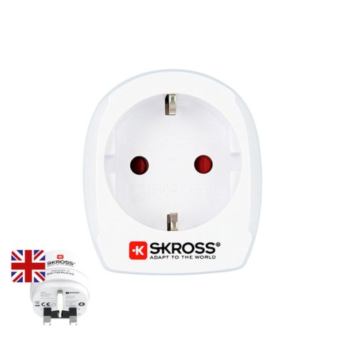 Adapter Elektryczny Skross 1500230-E Europejski Zjednoczone Królestwo Wielkiej Brytanii i Irlandii Północnej Adapter Elektryczny Skross 1500230-E Europejski Zjednoczone Królestwo Wielkiej Brytanii i Irlandii Północnej