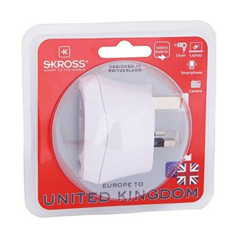 Adapter Elektryczny Skross 1500230-E Europejski Zjednoczone Królestwo Wielkiej Brytanii i Irlandii Północnej Adapter Elektryczny Skross 1500230-E Europejski Zjednoczone Królestwo Wielkiej Brytanii i Irlandii Północnej