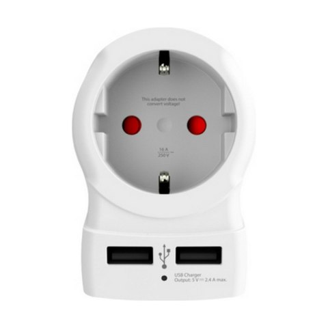 Adapter Elektryczny Skross 1500280 USB x 2 Europejski Zjednoczone Królestwo Wielkiej Brytanii i Irlandii Północnej Adapter Elektryczny Skross 1500280 USB x 2 Europejski Zjednoczone Królestwo Wielkiej Brytanii i Irlandii Północnej