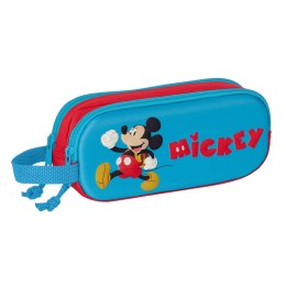 Piórnik Podwójny Mickey Mouse Clubhouse 3D Czerwony Niebieski 21 x 8 x 6 cm