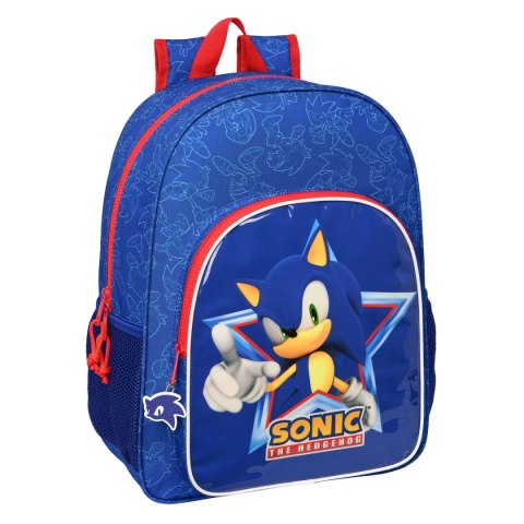 Plecak szkolny Sonic Let's roll Granatowy 33 x 42 x 14 cm Plecak szkolny Sonic Let's roll Granatowy 33 x 42 x 14 cm
