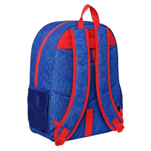Plecak szkolny Sonic Let's roll Granatowy 33 x 42 x 14 cm Plecak szkolny Sonic Let's roll Granatowy 33 x 42 x 14 cm
