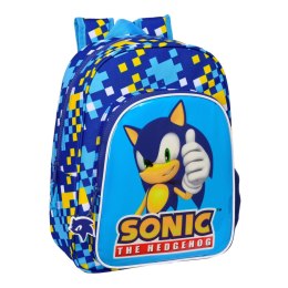 Plecak szkolny Sonic Speed 26 x 34 x 11 cm Niebieski
