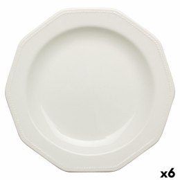Płaski Talerz Churchill Artic White Biały Ceramika Porcelánové nádoby Ø 27 cm (6 Sztuk)