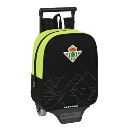 Torba szkolna z kółkami Real Betis Balompié Czarny Limonka 22 x 27 x 10 cm