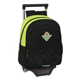 Torba szkolna z kółkami Real Betis Balompié Czarny Limonka 28 x 34 x 10 cm