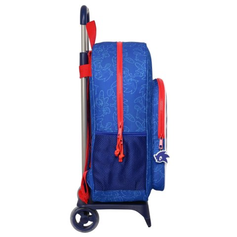 Torba szkolna z kółkami Sonic Let's roll Granatowy 33 x 42 x 14 cm Torba szkolna z kółkami Sonic Let's roll Granatowy 33 x 42 x 14 cm