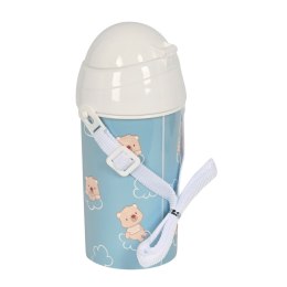 Butelka z pokrywką i słomką Safta Baby bear Niebieski PVC 500 ml