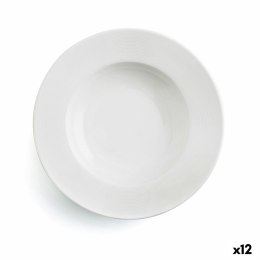 Talerz głęboki Ariane Orba Ceramika Biały 23 cm (12 Sztuk)
