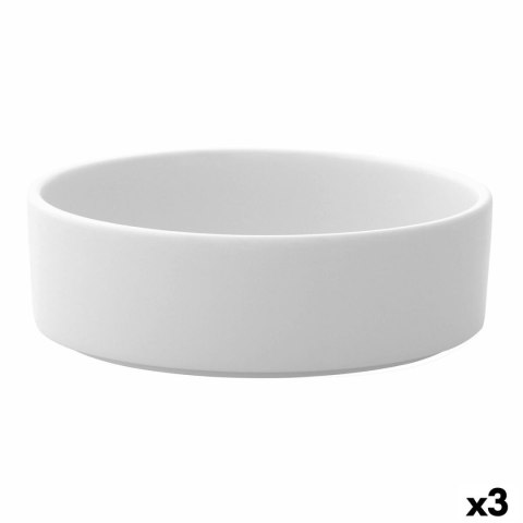 Miska do Sałatki Ariane Prime Ceramika Biały Ø 21 cm (3 Sztuk)