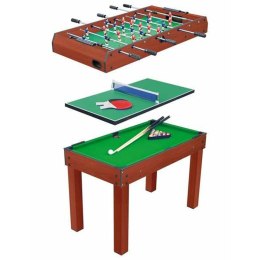 Stół do gier wieloosobowych 120 x 80 x 61 cm 3 w 1