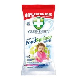 Green Shield Food Surface Chusteczki Antybakteryjne 70 szt.