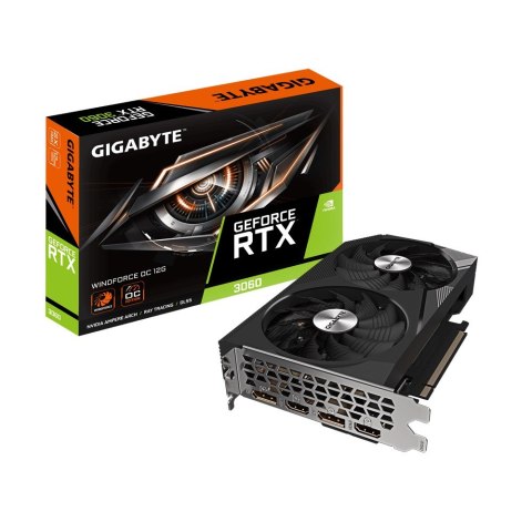 Karta graficzna Gigabyte GeForce RTX 3060 WINDFORCE OC 12GB rev. 2.0 GDDR6 Karta graficzna Gigabyte GeForce RTX 3060 WINDFORCE OC 12GB rev. 2.0 GDDR6