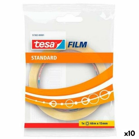 Taśma przylepna TESA Standard 66 m 15 mm Przezroczysty (10 Sztuk) Taśma przylepna TESA Standard 66 m 15 mm Przezroczysty (10 Sztuk)
