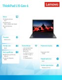 Laptop ThinkPad L15 G4 21H3002VPB W11Pro i5-1335U/16GB/512GB/INT/15.6 FHD/Thunder Black/1YR Premier Support + 3YRS OS