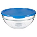 Okrągłe pudełko na lunch z pokrywką Chefs Niebieski 1,135 L 17,2 x 7,6 x 17,2 cm (4 Sztuk)