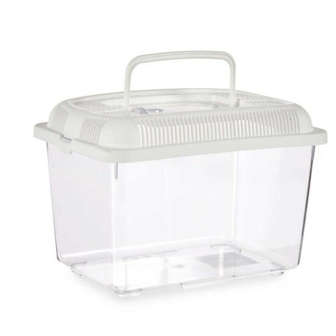 Akwarium Z uchwytem Średni Biały Plastikowy 3 L 17 x 16 x 24 cm (12 Sztuk) Akwarium Z uchwytem Średni Biały Plastikowy 3 L 17 x 16 x 24 cm (12 Sztuk)