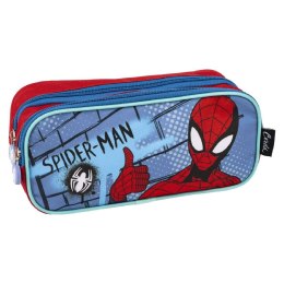 Piórnik Podwójny Spider-Man Czerwony Niebieski 22,5 x 8 x 10 cm
