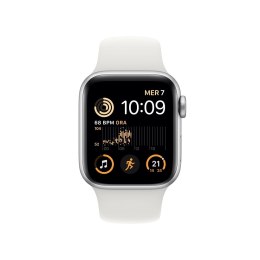 Apple Watch SE2 GPS 40mm Silver Aluminium Case with White Sport Band