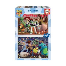 Zestaw 2 Puzzli Toy Story Ready to play 100 Części 40 x 28 cm