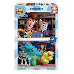 Zestaw 2 Puzzli Toy Story Ready to play 48 Części 28 x 20 cm