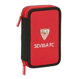 Piórnik Podwójny Sevilla Fútbol Club Czarny Czerwony 12.5 x 19.5 x 4 cm (28 Części)