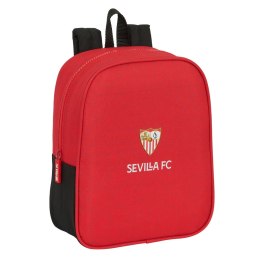 Plecak szkolny Sevilla Fútbol Club Czarny Czerwony 22 x 27 x 10 cm