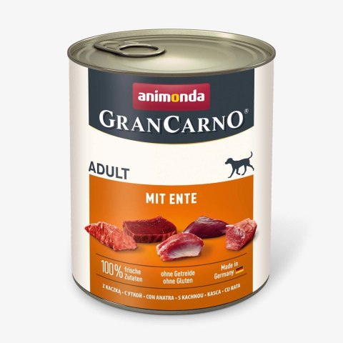 ANIMONDA Grancarno Adult z Kaczką - mokra karma dla psa - 800 g ANIMONDA Grancarno Adult z Kaczką - mokra karma dla psa - 800 g