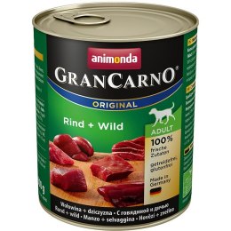 ANIMONDA Grancarno Adult wołowina i dziczyzna - mokra karma dla psa - 800g